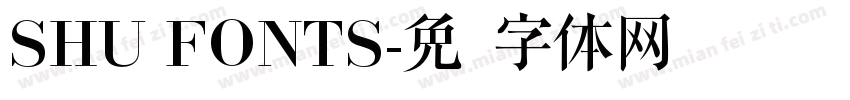 SHU FONTS字体转换